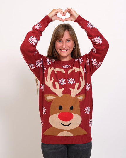 Cute Reindeer Christmas Sweater for Men