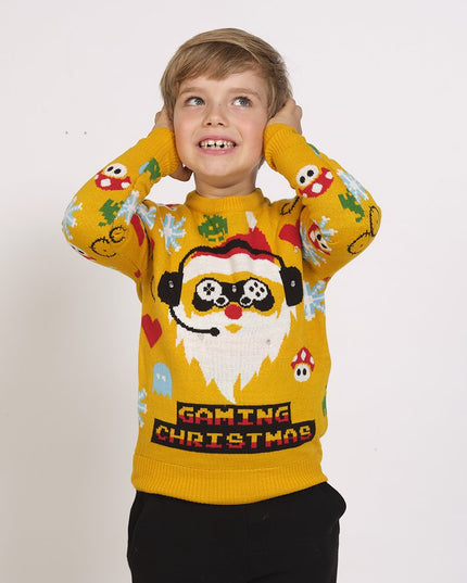 Gamer Christmas Sweater for Kids