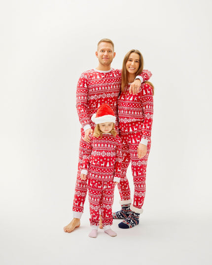 Peaceful Bordeaux Christmas Pajamas - Women's Holiday Wear