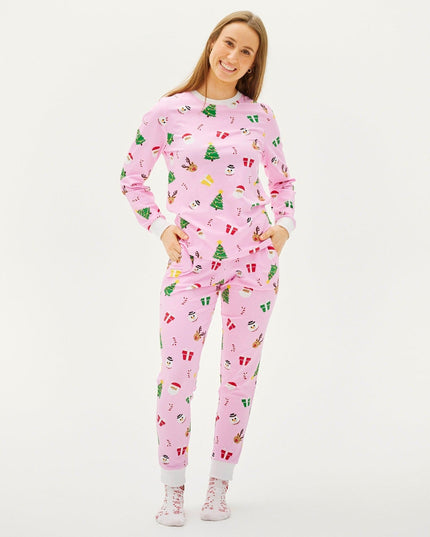 Family Pink Christmas Pajamas