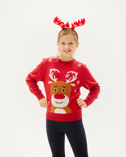 The Loving Reindeer Christmas Sweater for Kids