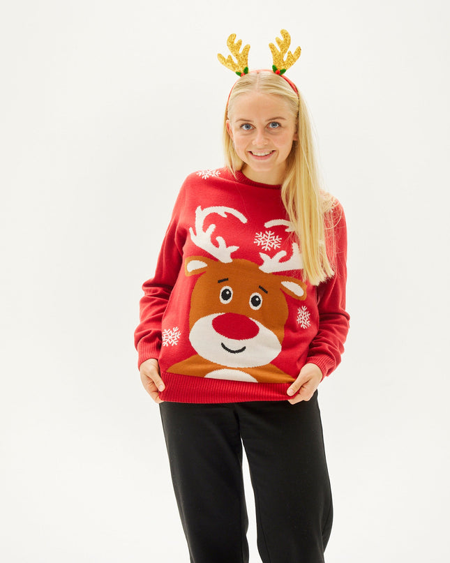 The Loving Reindeer Christmas Sweater for Women