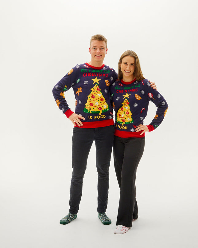 All I Want For Christmas Is Food Sweater - Women