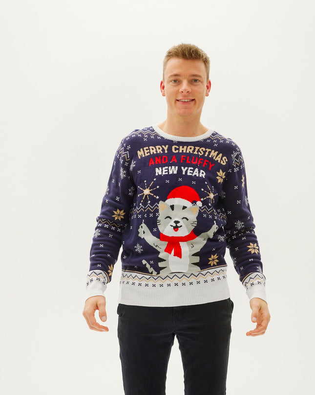 Merry Christmas and a Fluffy New Year Sweater for Men