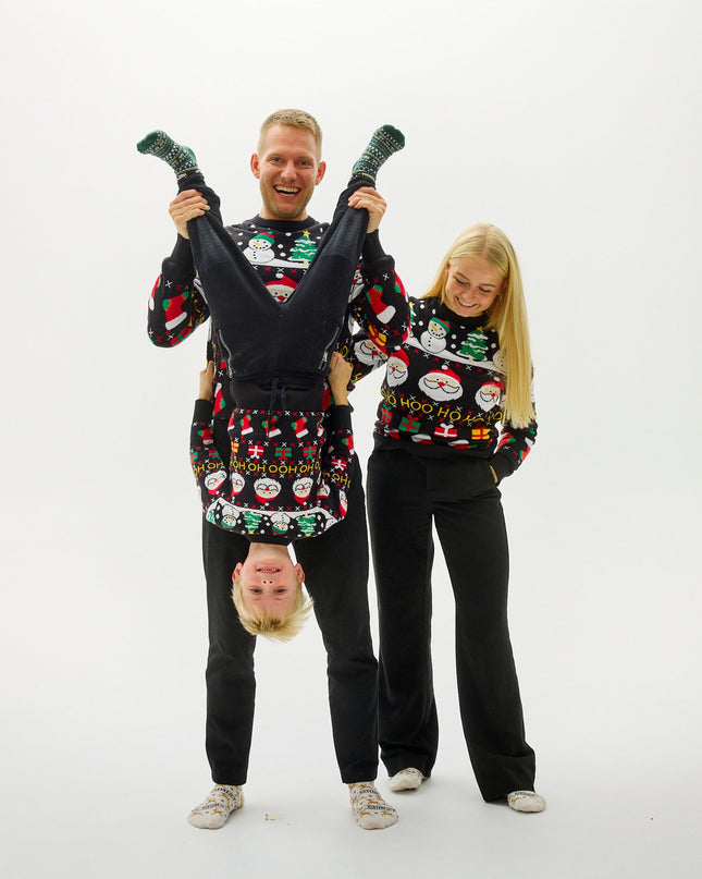 Joyful Kids Christmas Sweater for Family Fun