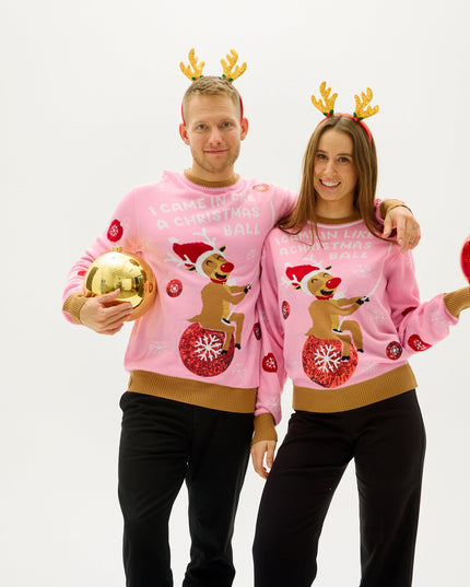 "I Came In Like A Christmas Ball" Sweater for Men - Trine Collection