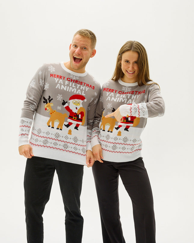 Ya Filthy Animal Christmas Sweater - Men