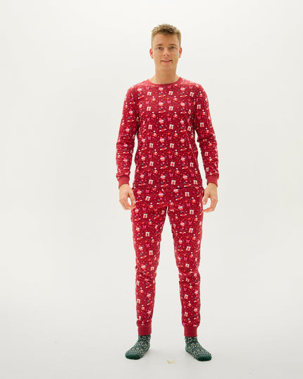 Valentine's Day Pajamas in Red for Men