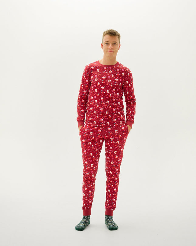 Valentine's Day Pajamas in Red for Men