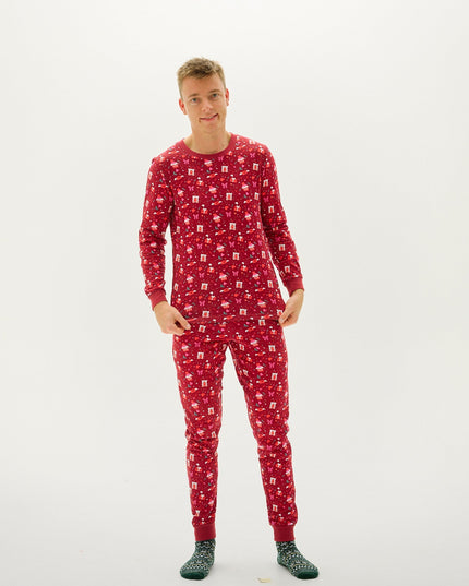 Valentine's Day Pajamas in Red for Men