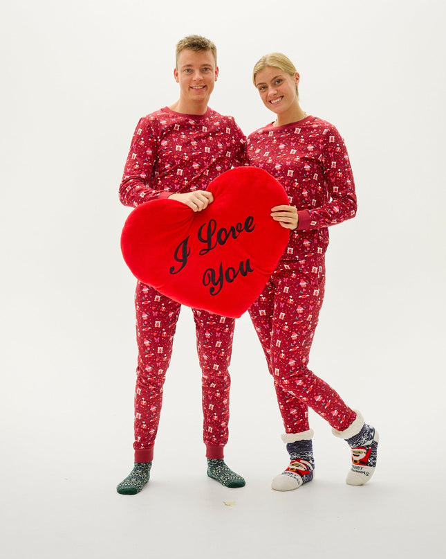 Valentine's Day Pajamas in Red for Men