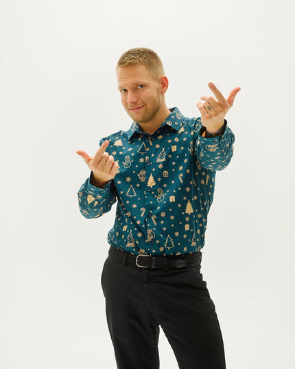 Snowman's Christmas Shirt for Men