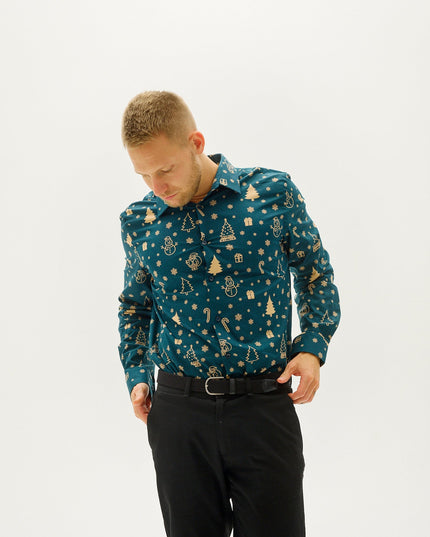 Snowman's Christmas Shirt for Men