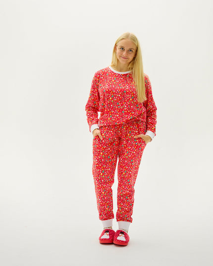 Crazy Red Christmas Pajamas for Women