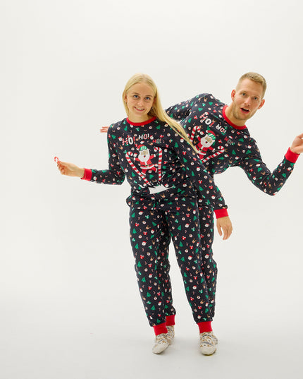 Flying Santa Christmas Pajamas for Men