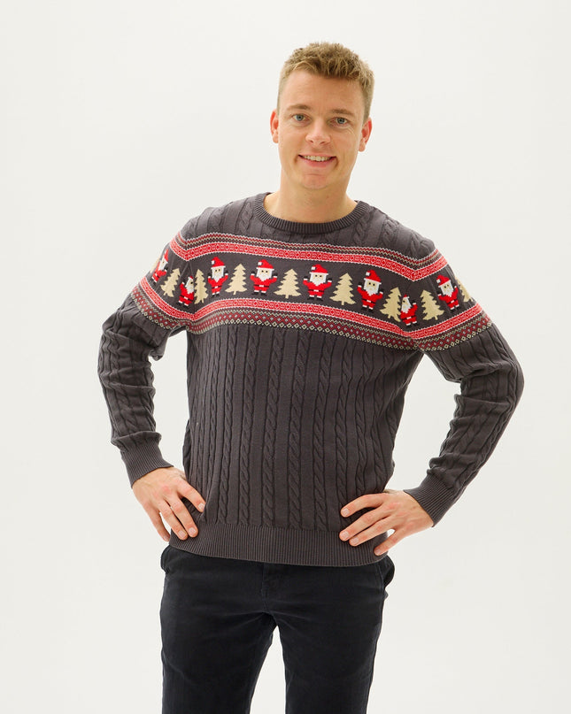 Santa's Cable Knit Sweater for Men - Bestsellers
