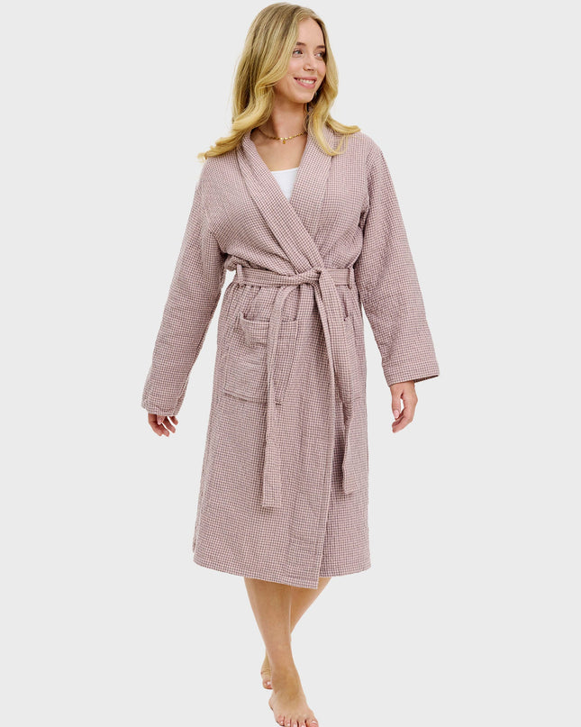 Rosaternet One Size Christmas Pajamas Bathrobe
