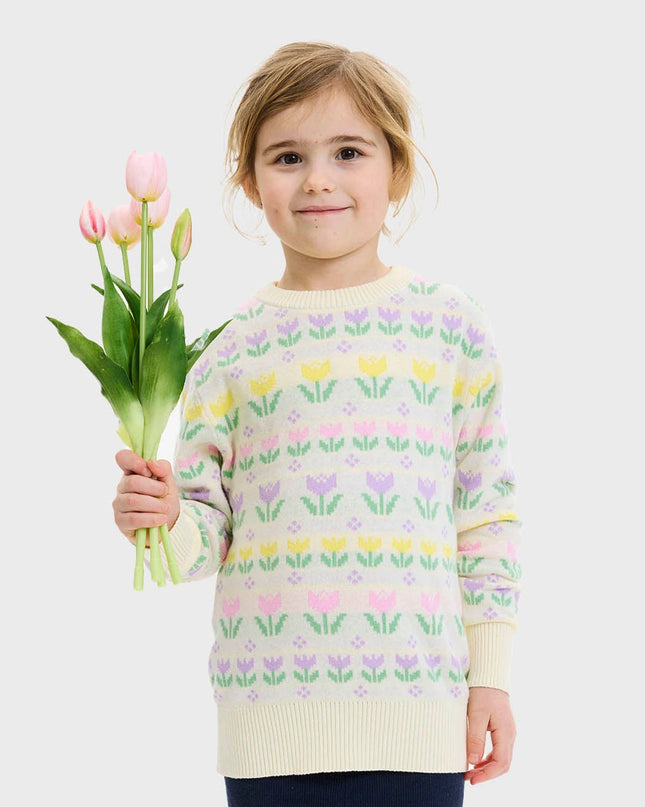 Easter Lily Sweater for Kids