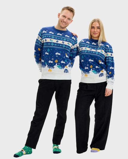 Cute Easter Sweater Blue - Men's Edition