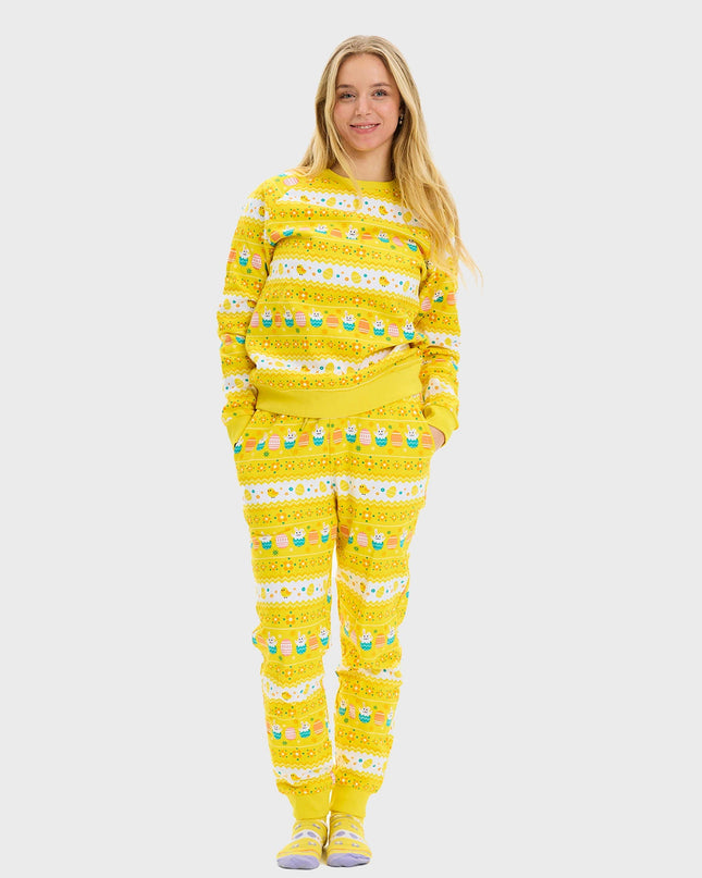 Yellow Easter Sweatsuit for Women