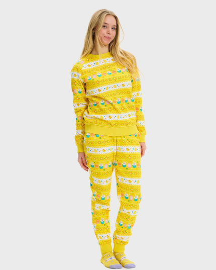 Yellow Easter Sweatsuit - Women's Style