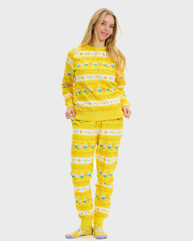 Yellow Easter Sweatsuit - Women's Style