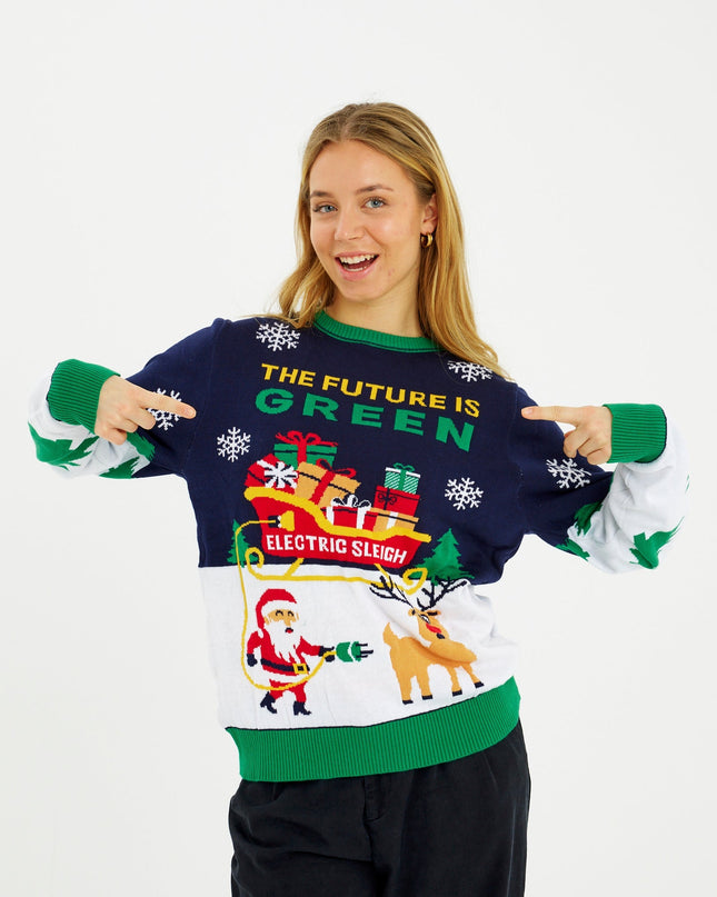 The Electric Women's Christmas Sweater for Festivities