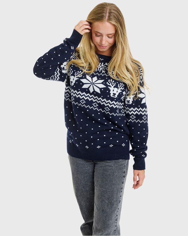 Merino Women's Christmas Sweater for Holiday Warmth
