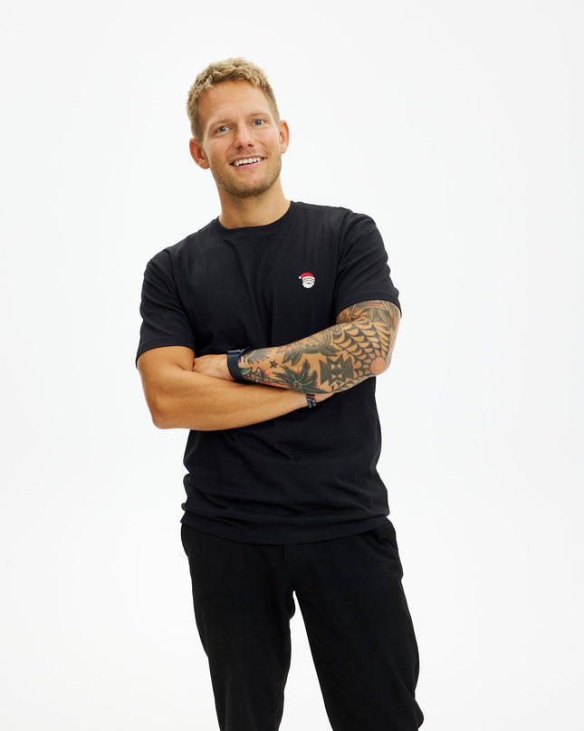 Black Santa Claus T-shirt for Men