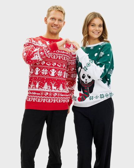Pandaens Women's Christmas Sweater