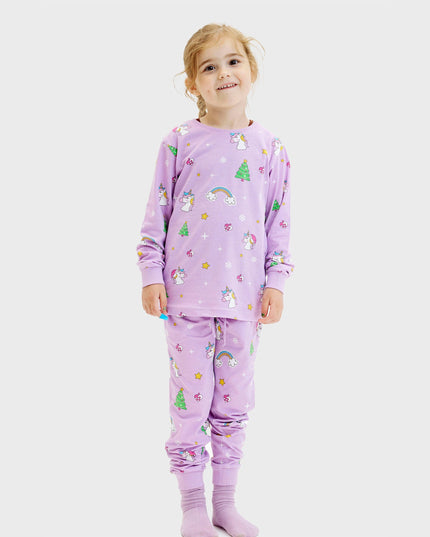 Unicorn Christmas Pajamas for Kids