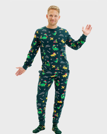 Dino Christmas Pajamas for Men