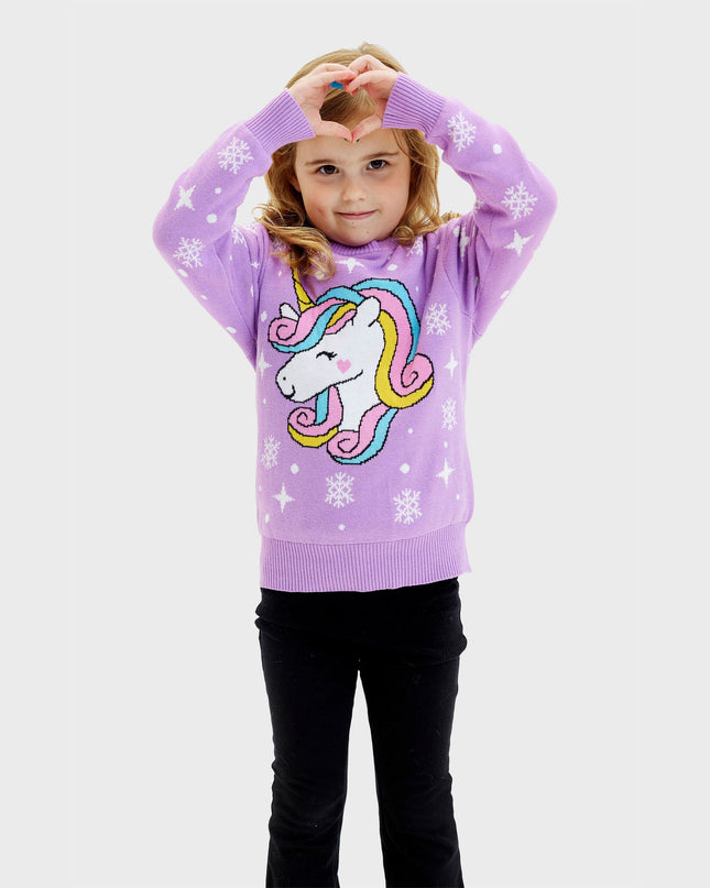 Unicorn Christmas Sweater for Kids
