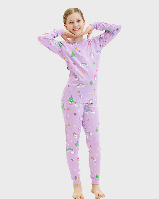 Unicorn Christmas Pajamas for Kids