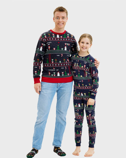 Vintage Gamer Christmas Pajamas for Women