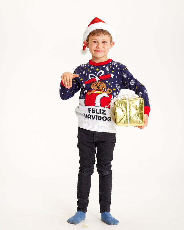 Feliz Navidog Christmas Sweater for Kids - Bestsellers
