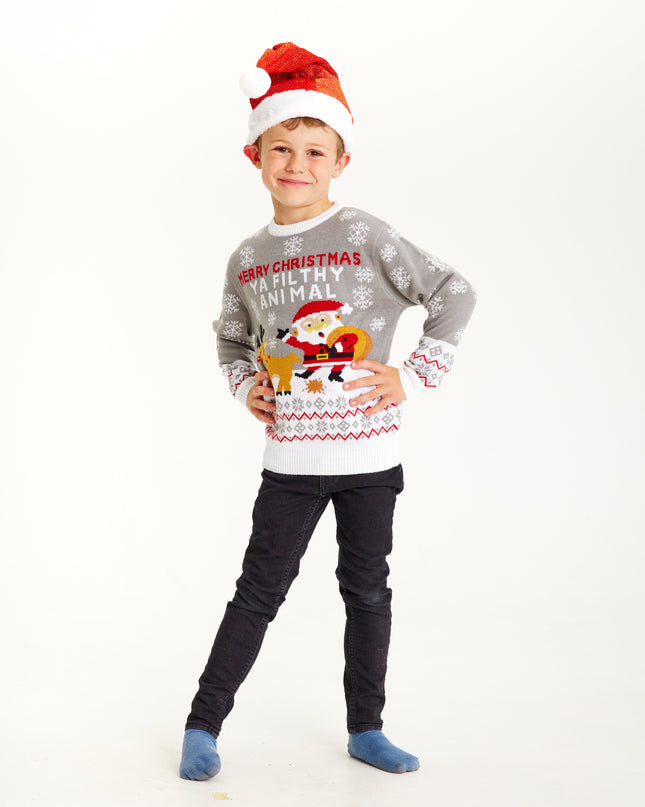 Ya Filthy Animal Christmas Sweater for Kids