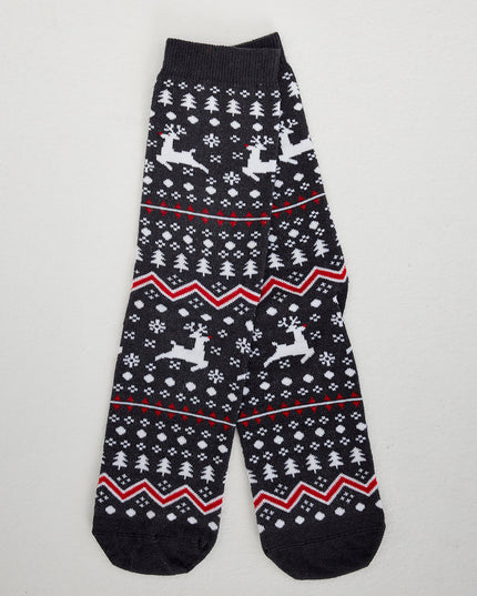 Gray Christmas Socks
