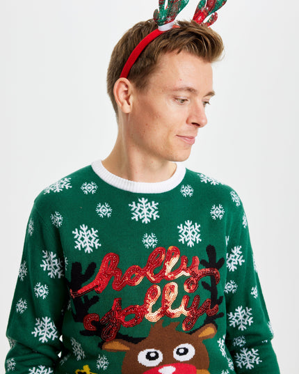 Holly Jolly Christmas Sweater for Men