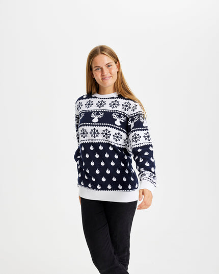Classic Blue Christmas Sweater for Women