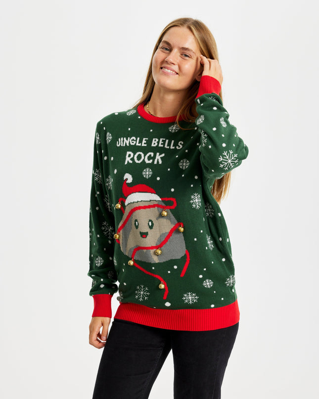 Jingle Bells Rocks Christmas Sweater for Women