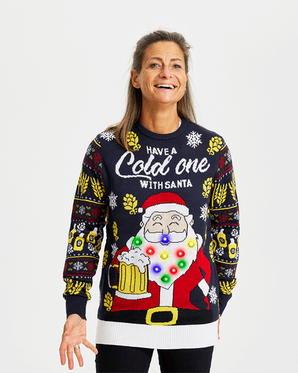 Have A Cold One With Santa Christmas Sweater for Women