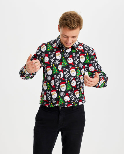 Black Christmas Shirt - Festive Style