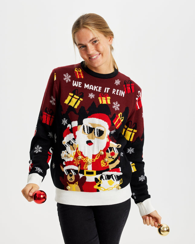 Make It Rein Women's Light-Up Christmas Sweater