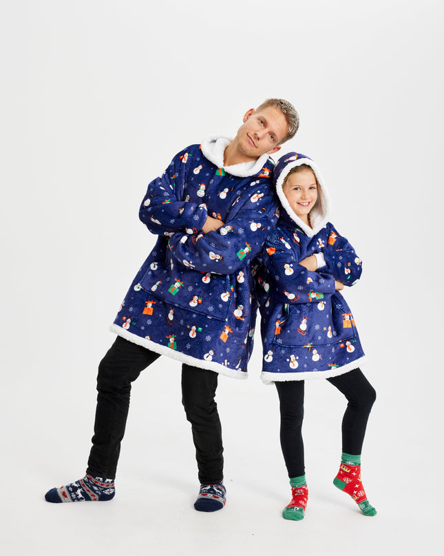 Dreamhoodie Snowman - Blue - Kids