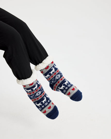 Cozy Christmas Socks - Design 6