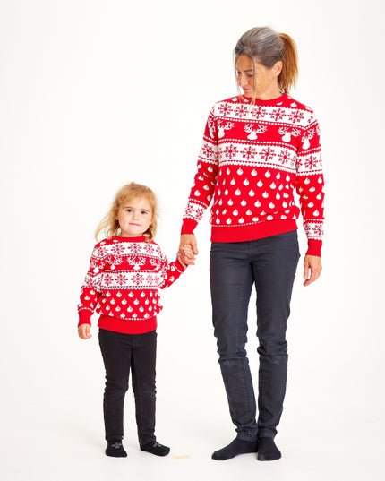Classic Red Christmas Sweater for Kids - Bestsellers