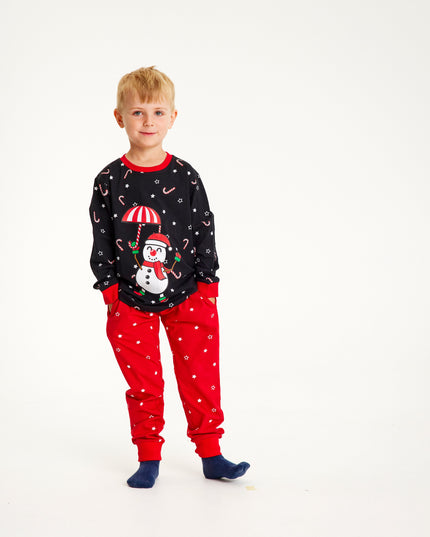 Flying Snowman Pajamas - Kids