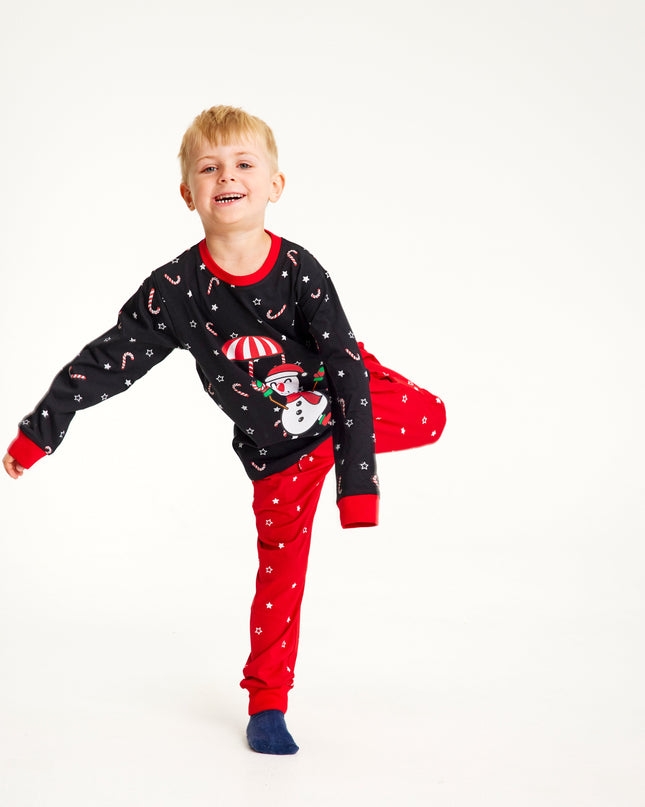 Flying Snowman Pajamas - Kids