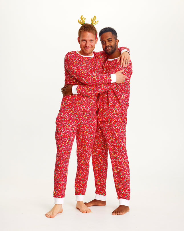 Crazy Red Christmas Pajamas for Men